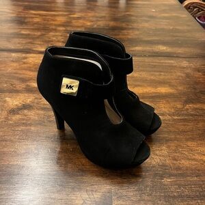 Michael Kors Women's Black Peep Toe Heels